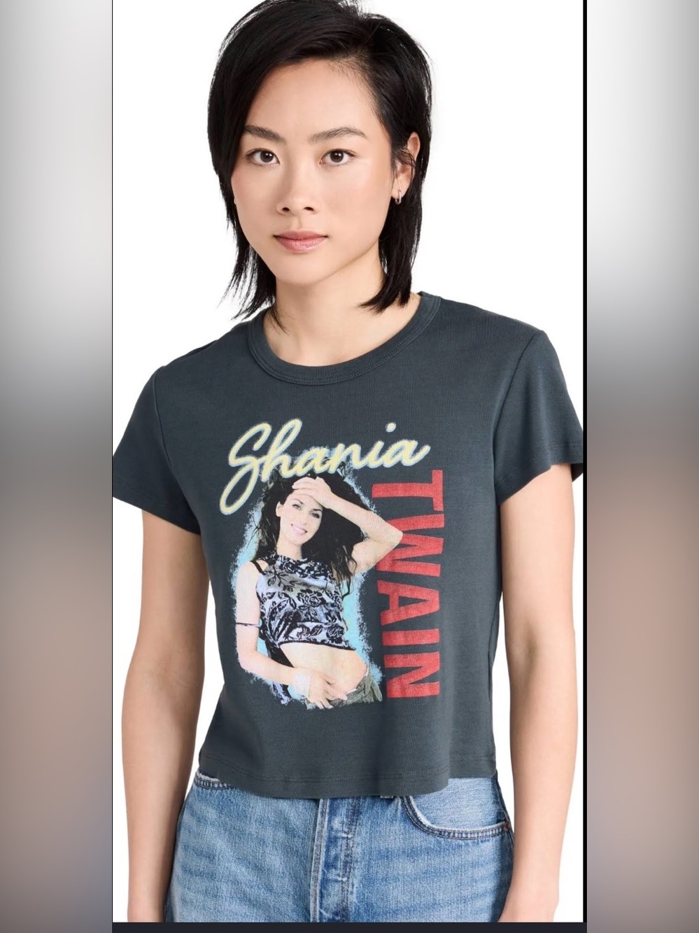 Daydreamer Shania Twain Shrunken Graphic T-Shirt